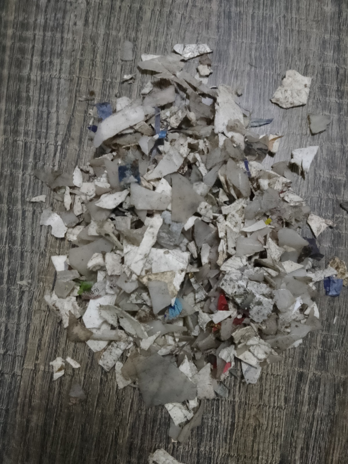 7. Crushed HDPE White flakes